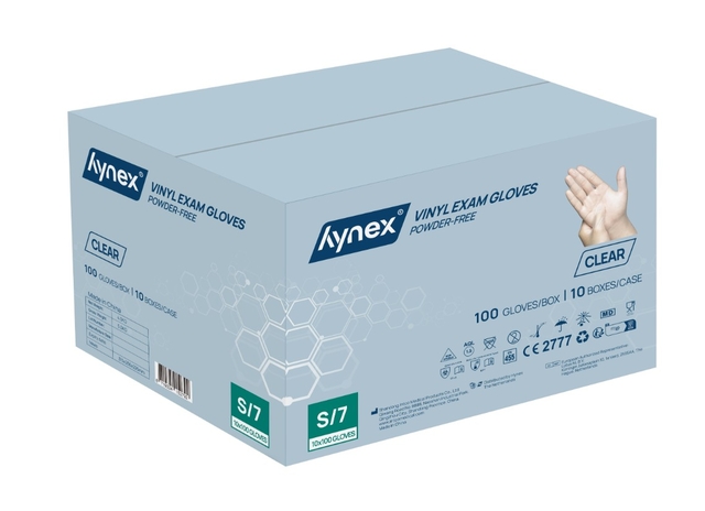Handschoen Hynex vinyl S transparant 4.5gr 100 stuks