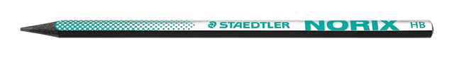 Potlood Staedtler Norix HB zwart-groen blister à 2 stuks