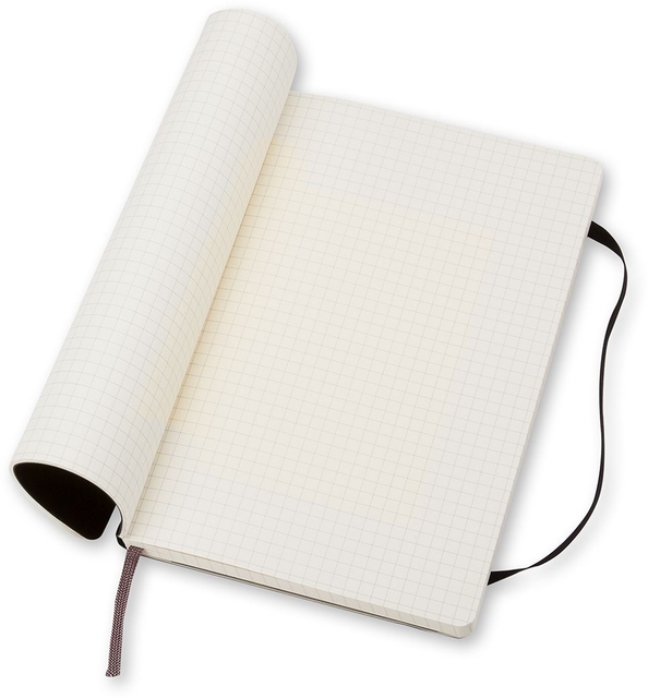 Notitieboek Moleskine XL 190x250mm lijn soft cover zwart