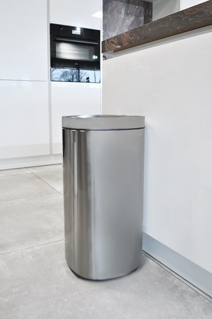 Afvalbak Desq Touch 50 liter RVS zilver