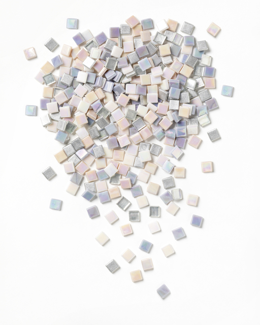 Mozaieksteentjes Folia 10x10mm glas iriserend