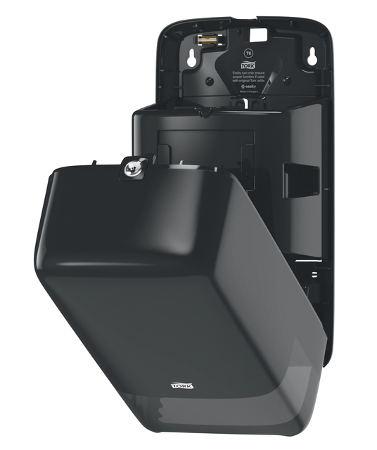 Toiletpapierdispenser Tork T6 Elevation medium duo zwart 557508