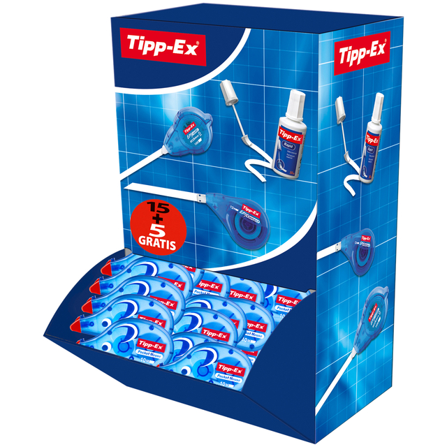 Correctieroller Tipp-ex pocket mouse 4.2mmx10m valuepack à 15+5 grati