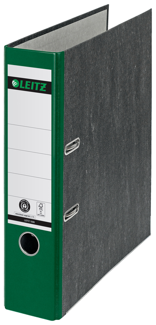 Ordner Leitz 1080 180° 80mm karton A4 groen