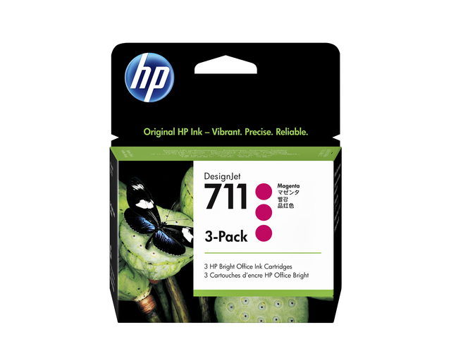 HP 711 Ink Cart 29ml Mag Pk3 CZ135A