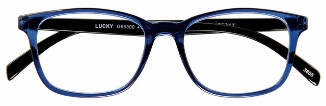 Leesbril I Need You +2.50 dpt Lucky blauw-zwart