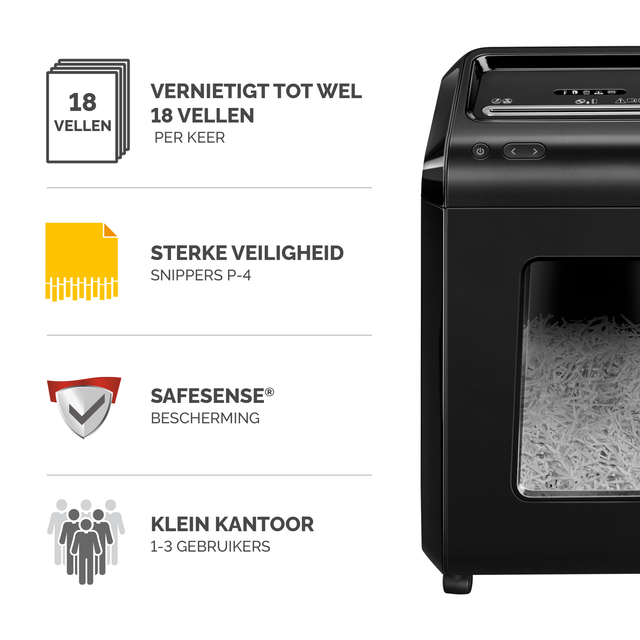 Papiervernietiger Fellowes Powershred 92CS snippers 4x38mm