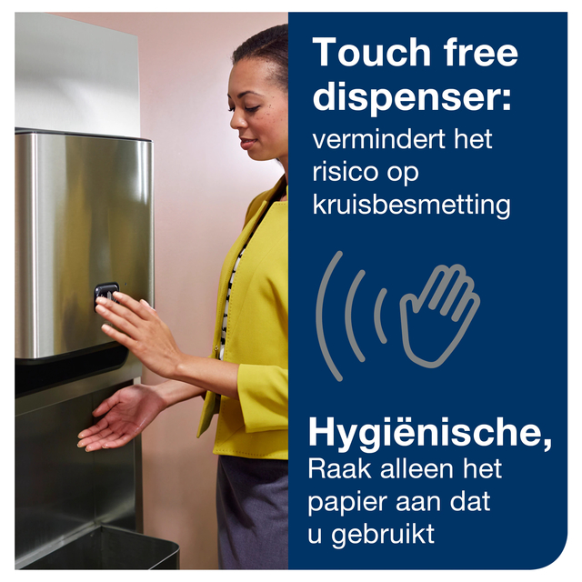 Towel dispenser Tork Matic with sensor H1 stainless steel 460001