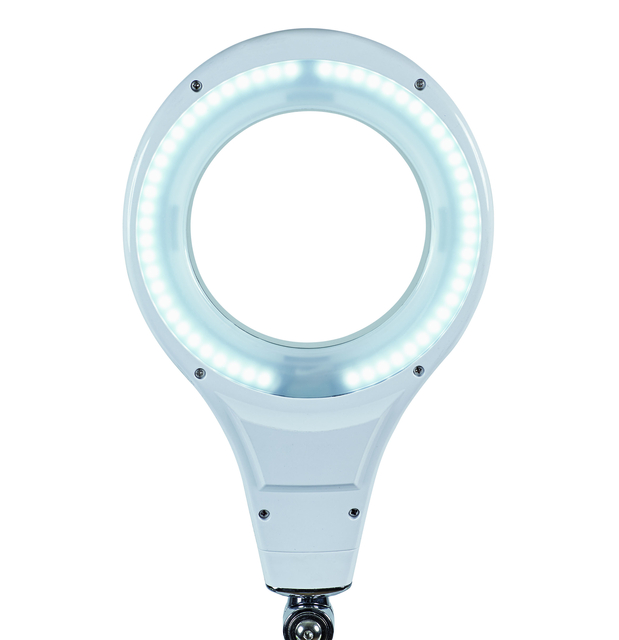 Loeplamp MAUL Makro LED met voet lens 144 cm2 wit