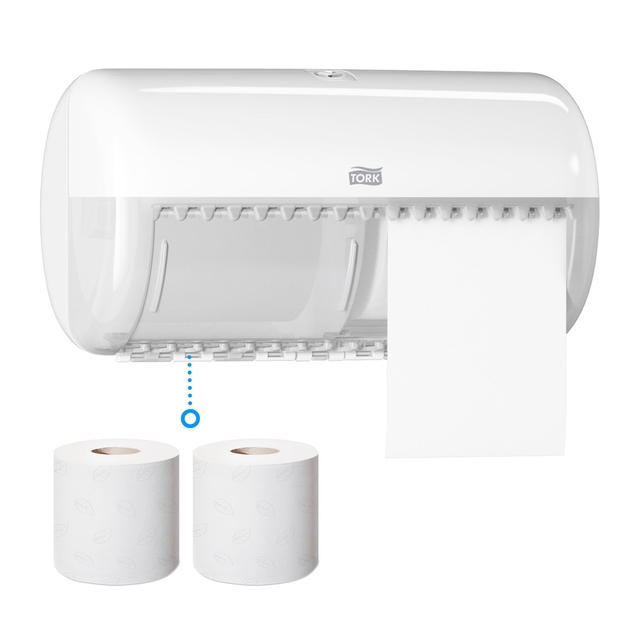 Toilet paper dispenser Tork Elevation T4 compact white 557000