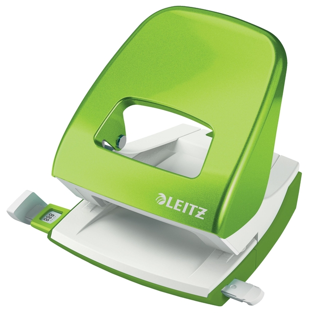 Office Hole Punch Leitz 5008 NeXXt WOW Metal 30 sheet green