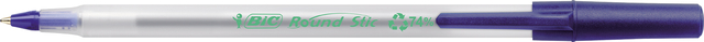 Balpen Bic ecolutions round stic medium blauw