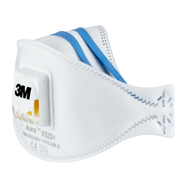 Dust mask 3M Aura for sanding 9322 FFP2 with valve 2 pieces