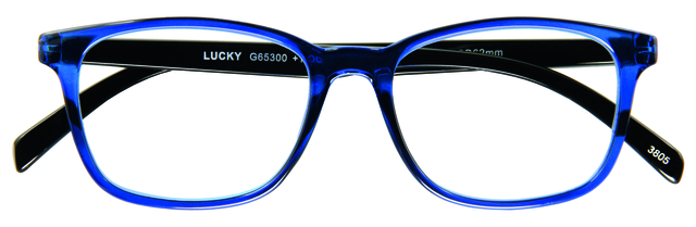 Leesbril I Need You +1.00 dpt Lucky blauw-zwart