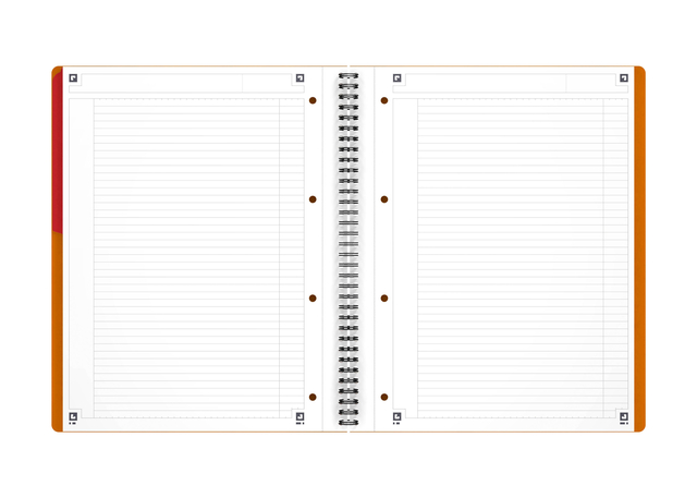 OXFORD International A4+ Polypropylene Twin-wire Activebook Narrow Ruled 160 Pages Orange SCRIBZEE® Compatibl