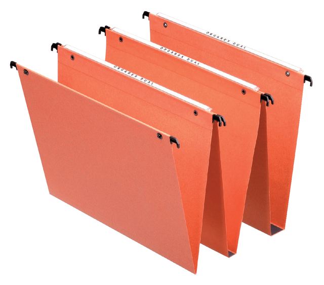 Dual Vertical Suspension File Esselte Orgarex 345x245mm orange