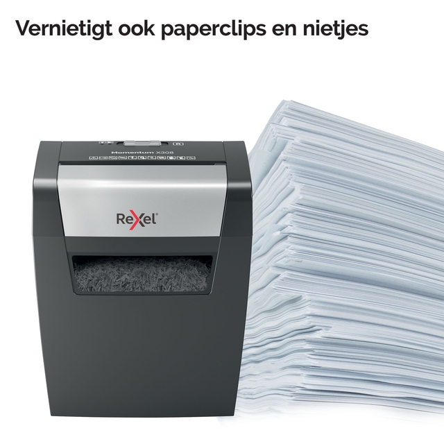 Papiervernietiger Rexel Momentum X308 snippers 5x42mm