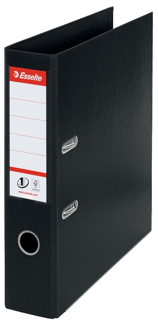 Lever arch file Esselte No.1 VIVIDA 75mm PP A4 black 5 pieces