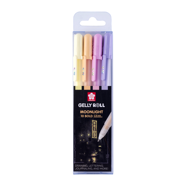 Gelschrijver Sakura Gelly Roll Moonlight 10 Sunrise set à 4 kleure