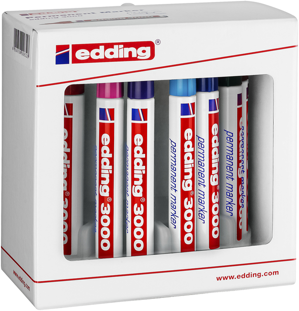 Viltstift edding 3000 rond 1.5-3mm assorti set à 10 stuk