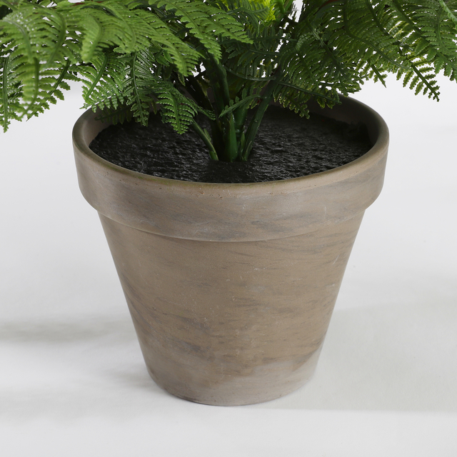 Kunstplant Mica varen groen in pot Stan grijs Ø50 38c