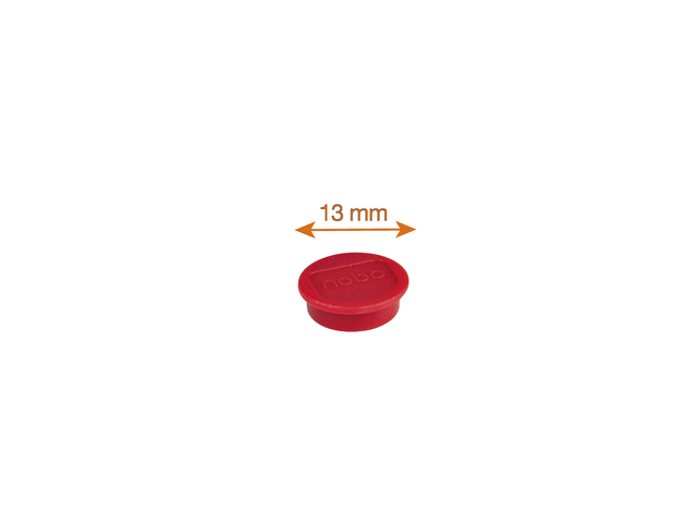 Magnet Nobo 13mm 100gr red 10 pieces