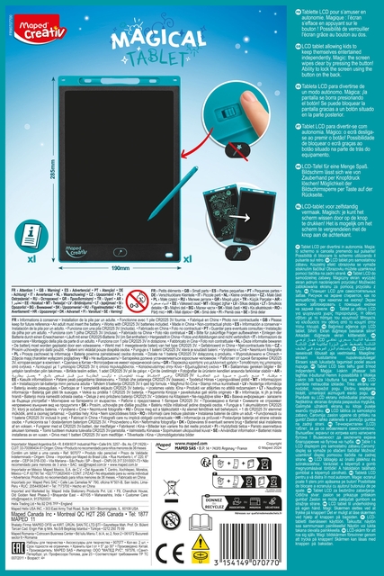 Tekentablet Maped Creativ Magical Tablet Maxi blauw