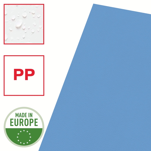Folder Esselte basic A4 0,11mm PP blue