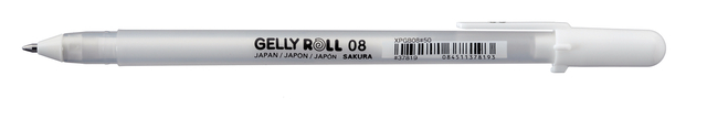 Gelschrijver Sakura Gelly Roll 08 medium 0.4mm wit