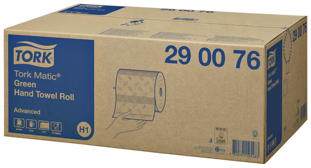 Towel roll Tork Matic H1 Advanced 2-ply 150m green 290076