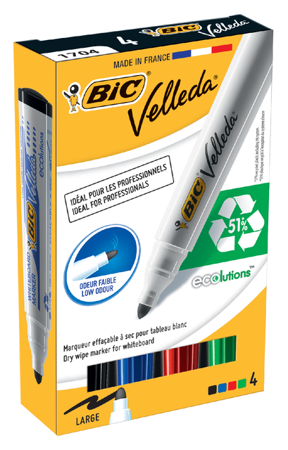 Bic 1701/4Wbrd BulMrkr AstWt4 904941