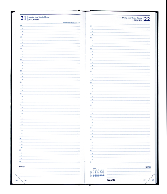 Agenda 2027 Brepols Saturnus Lima 1dag/1pagina bordeaux
