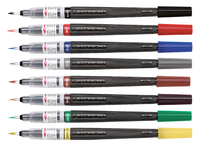Brushpen Pentel XGFL-101X zwart