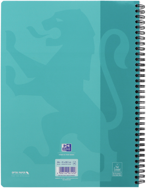 Collegeblok Oxford School A4+ lijn 23-gaats 160 pagina's 80gr voordeelpak assorti 3 stuks