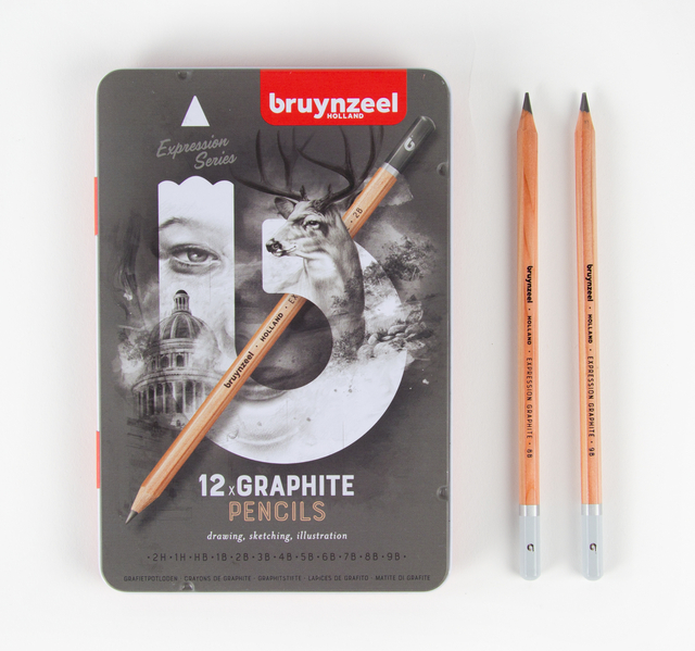 Grafietpotloden Bruynzeel Expression blik 12 stuks