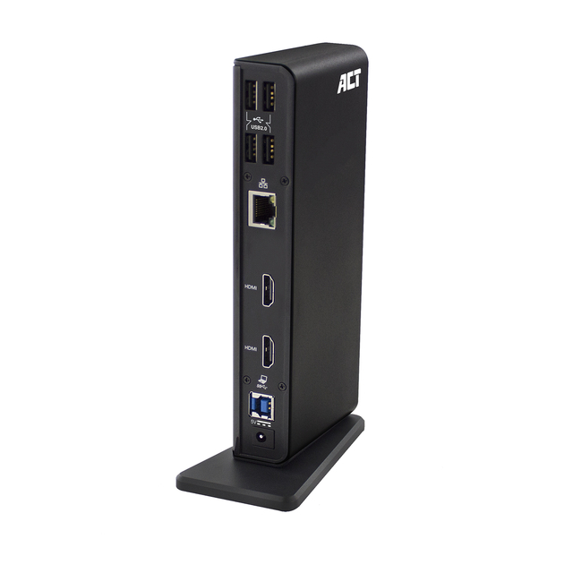 Dockingstation ACT USB-C Dual Monitor met laadpoort