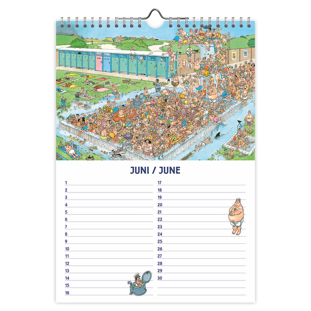 Verjaardagskalender Jan van Haasteren A4