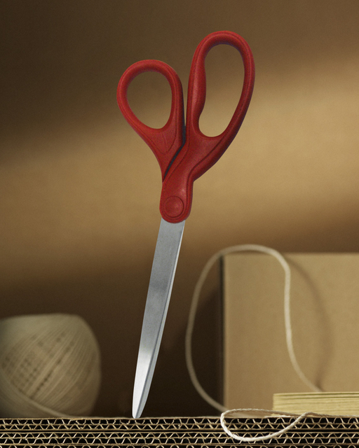 Scissors Scotch 18cm universal red blister