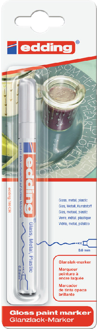 edding 780 gloss paint marker blister of 1 white
