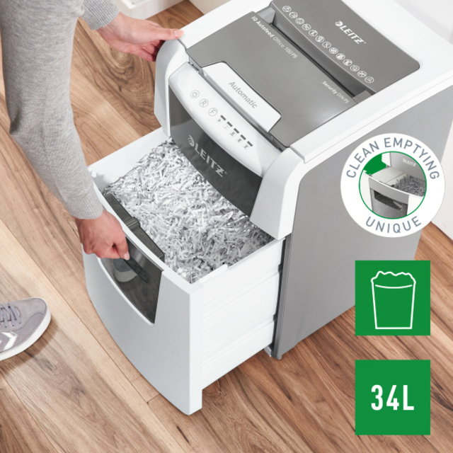 Paper shredder Leitz IQ Auto+ Small Office 100 P5 2x15mm