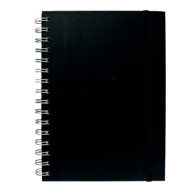 Wirebound notebook Quantore A5 tab black