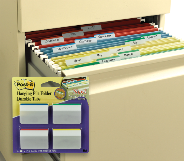 Indextabs Post-it 686A1 38x50.8mm strong curved assorted 24 tabs