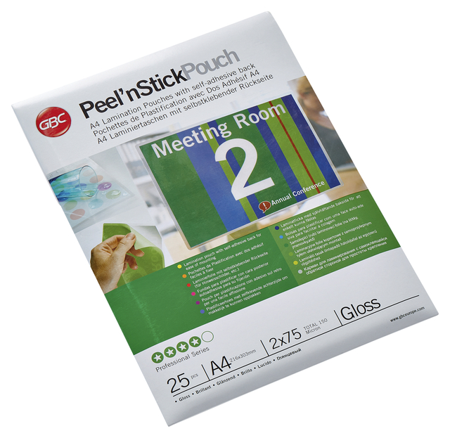 GBC Peel`n Stick Laminating Pouches