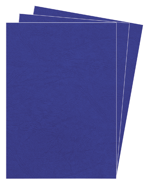 Fellowes BindCovers R/Blu LthrgrainPK100
