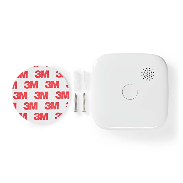 Rookmelder Nedis Smartlife Wifi 10 jaar sensor wit