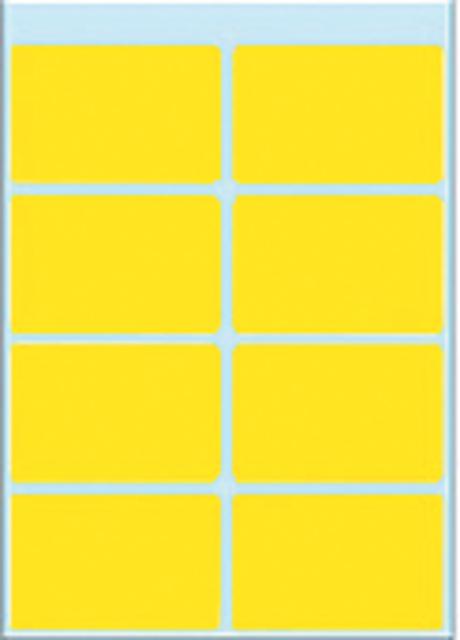 Multi-purpose labels, 25 x 40 mm, yellow, permanent adhesion, for hand lettering