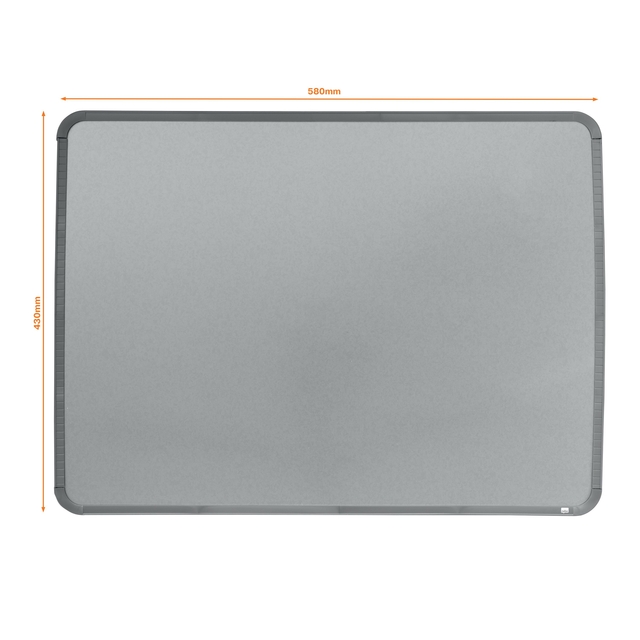 Whiteboard Nobo Slim Line 43x58cm silver