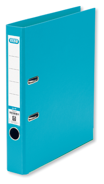 ELBA Lever Arch File Rado "smart Pro+", exchangeable spine label, A4 Spine 50 mm 2 Rings PP/PP Turquoise