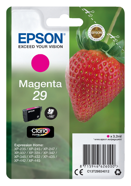 EPSON Singlepack Magenta 29 Claria Home