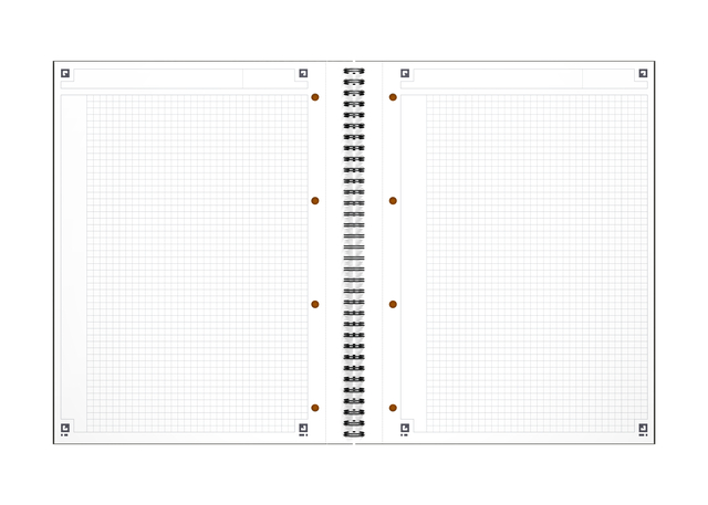 Spiraalblok Oxford International Notebook A4+ ruit 5mm